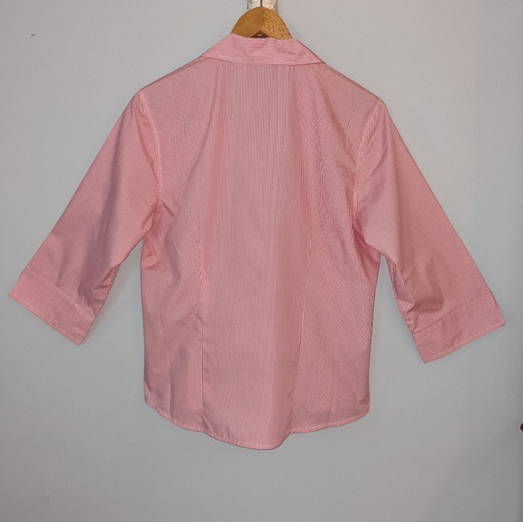 Vintage Distinct Striped Button Down Top Large - Picture 8 of 12